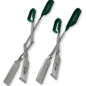 17 & 13 Inch Grilling Tong Set (Green)