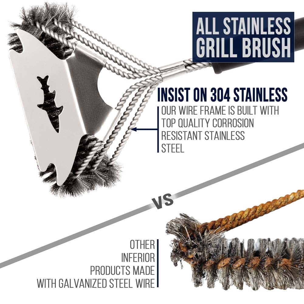 Spring Coil Grill Brush – Shark BBQ